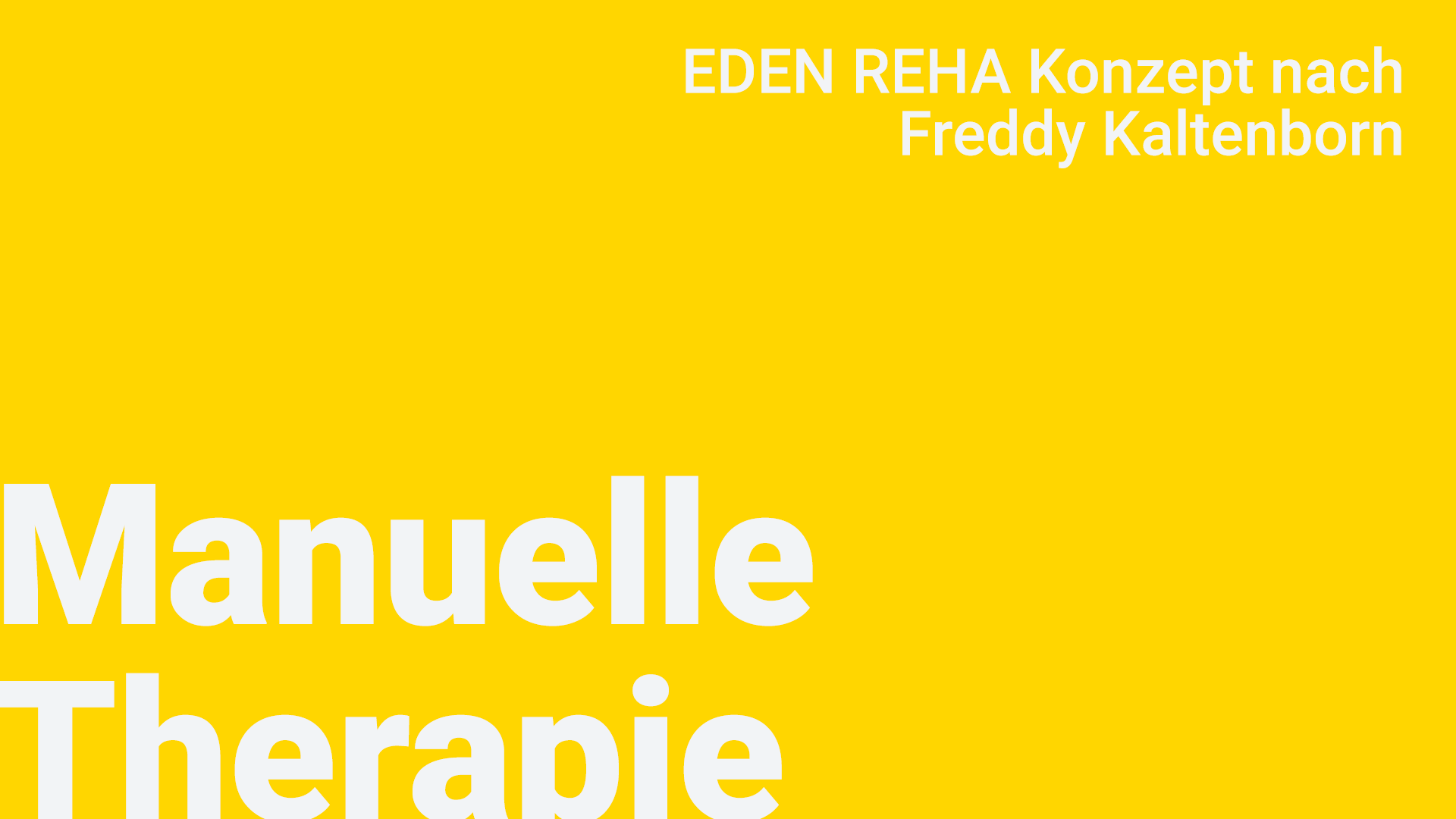 Manuelle Therapie